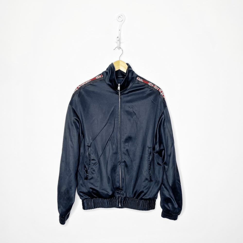 REPRESENT Clo Bomber Jacket black satin we are the flowers full zip MENS S Small